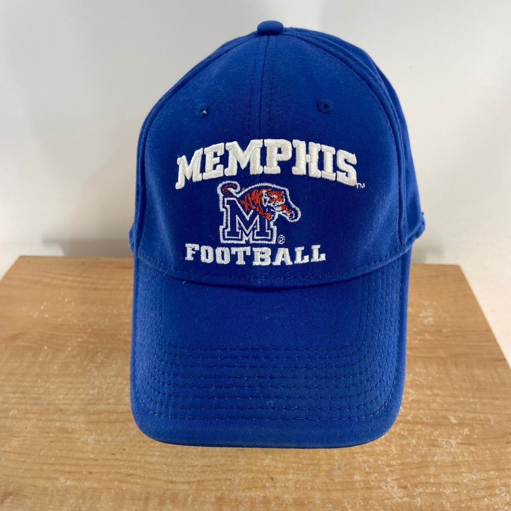 The Game Memphis Tigers Football Hat Mens Blue A-Flex Stretch Fit Cap One Size
